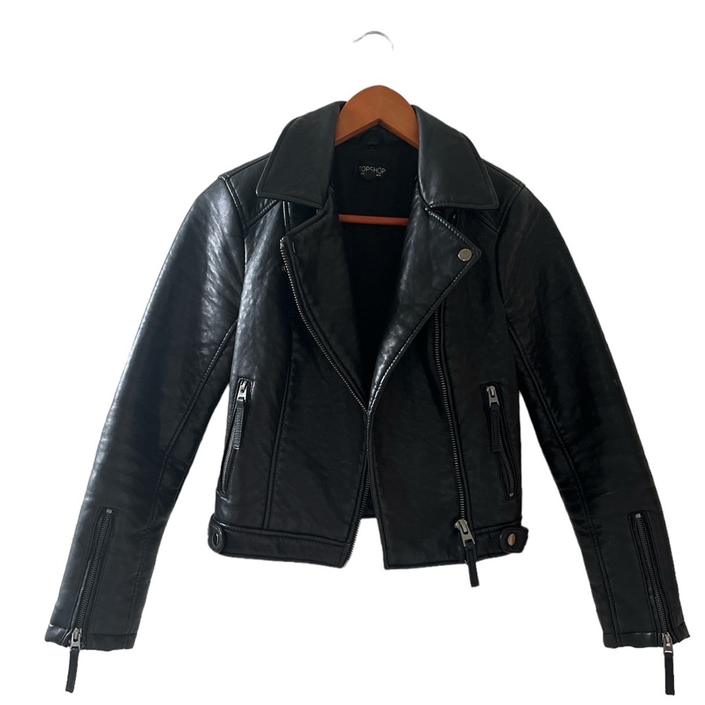 Moto leather jacket